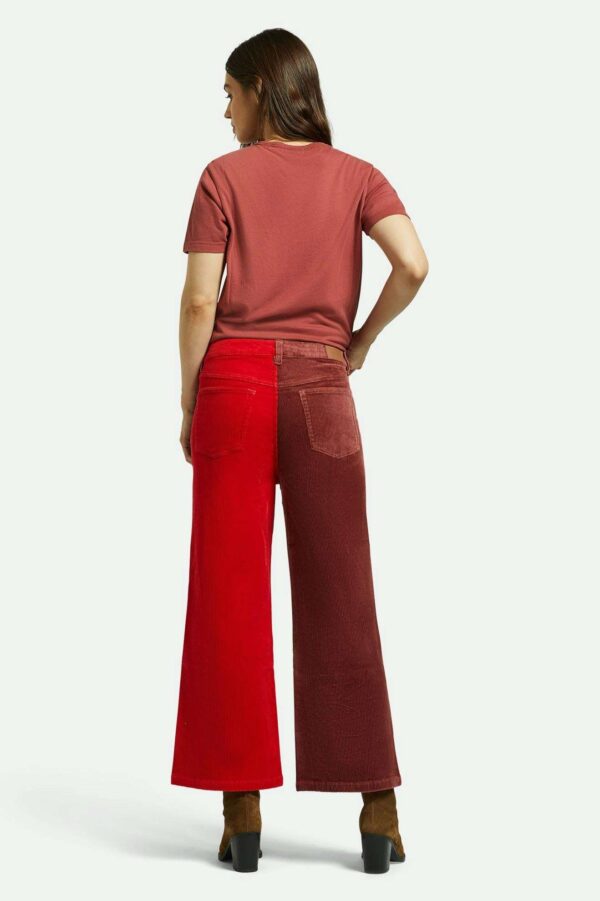 Margo Cropped 5-Pocket Pant - Cowhide/Mars Red Cord - Image 8