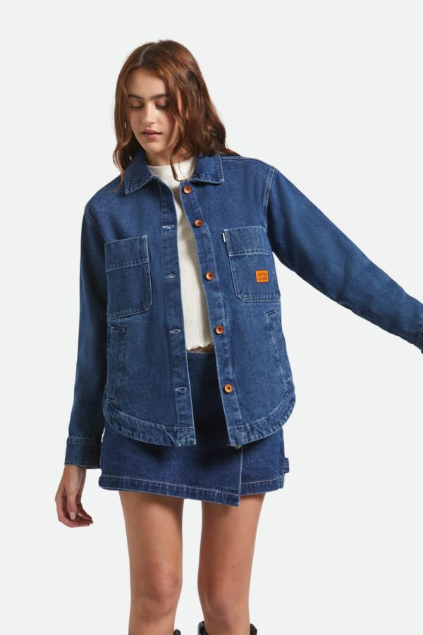 Durham Shirt Jacket - Rinse Denim - Image 4