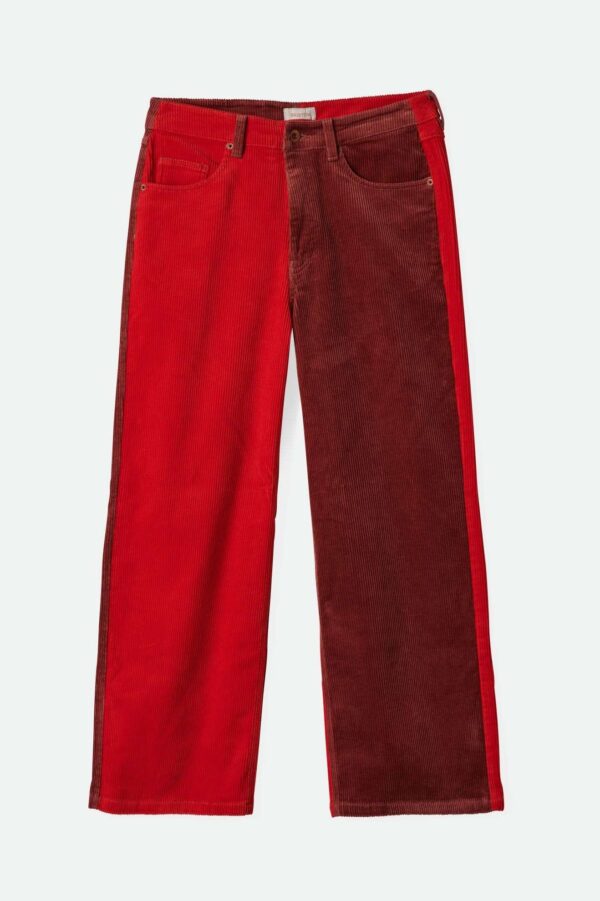 Margo Cropped 5-Pocket Pant - Cowhide/Mars Red Cord - Image 2